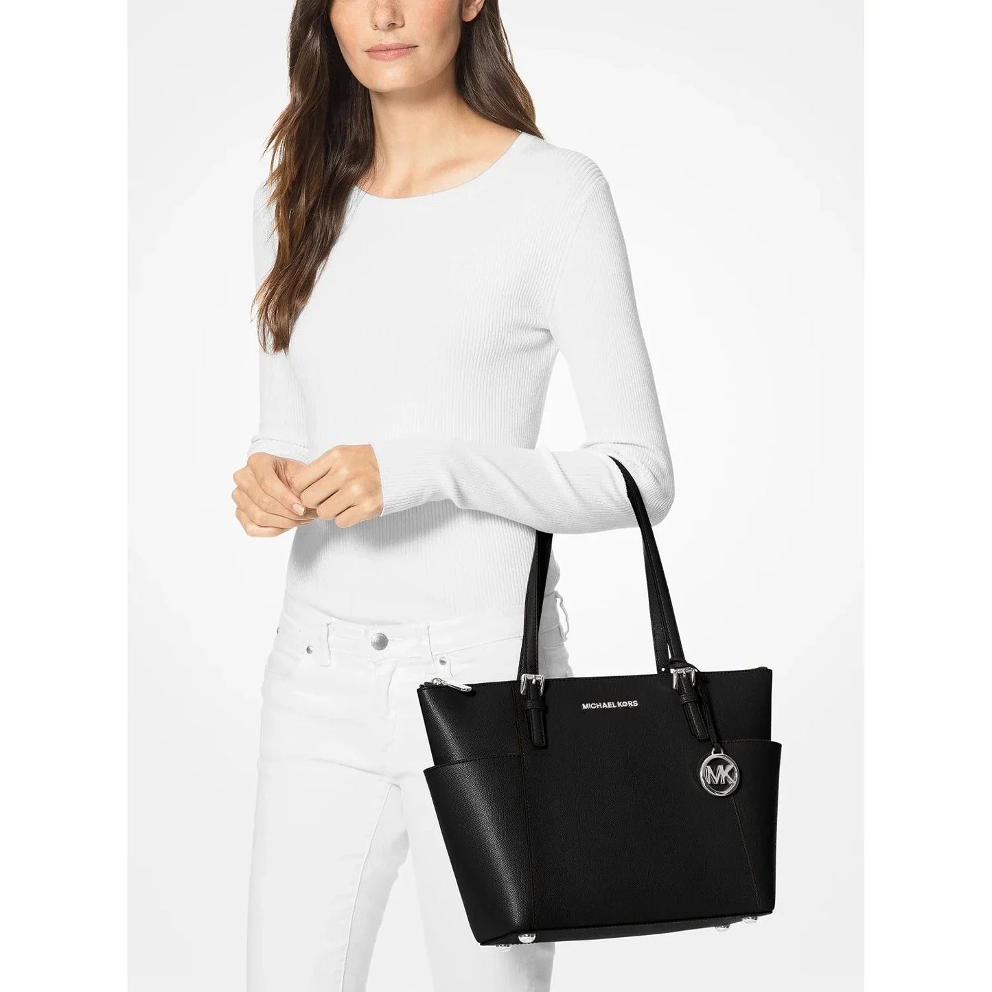 Michael Kors Jet Set East West Tote, Black