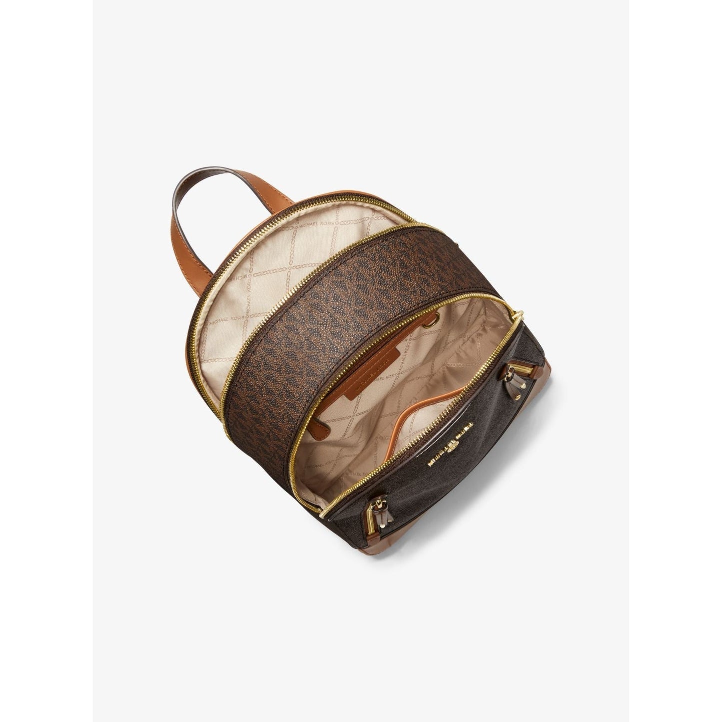 Michael Kors Brooklyn Medium Backpack, Signature Brown