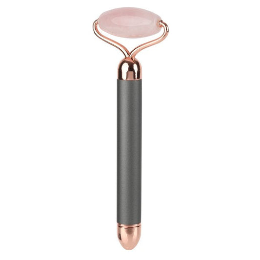 ELLE Vibrating Rose Quartz Facial Roller