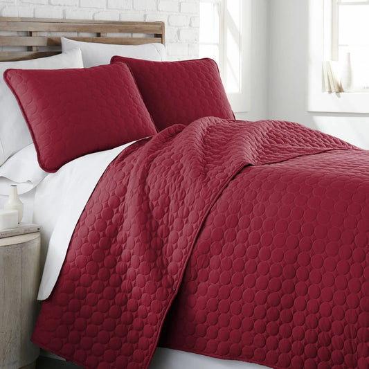 Circles Classic Quilt Set, Chili Pepper