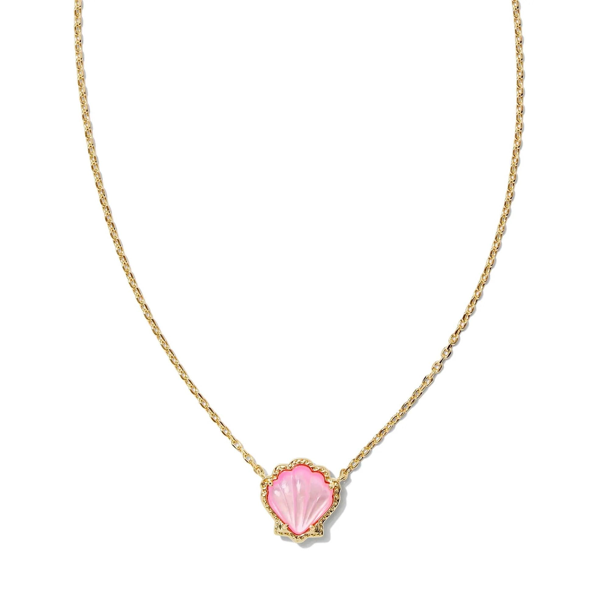 Kendra Scott Brynne Shell Necklace, Blush Mother-of-Pearl