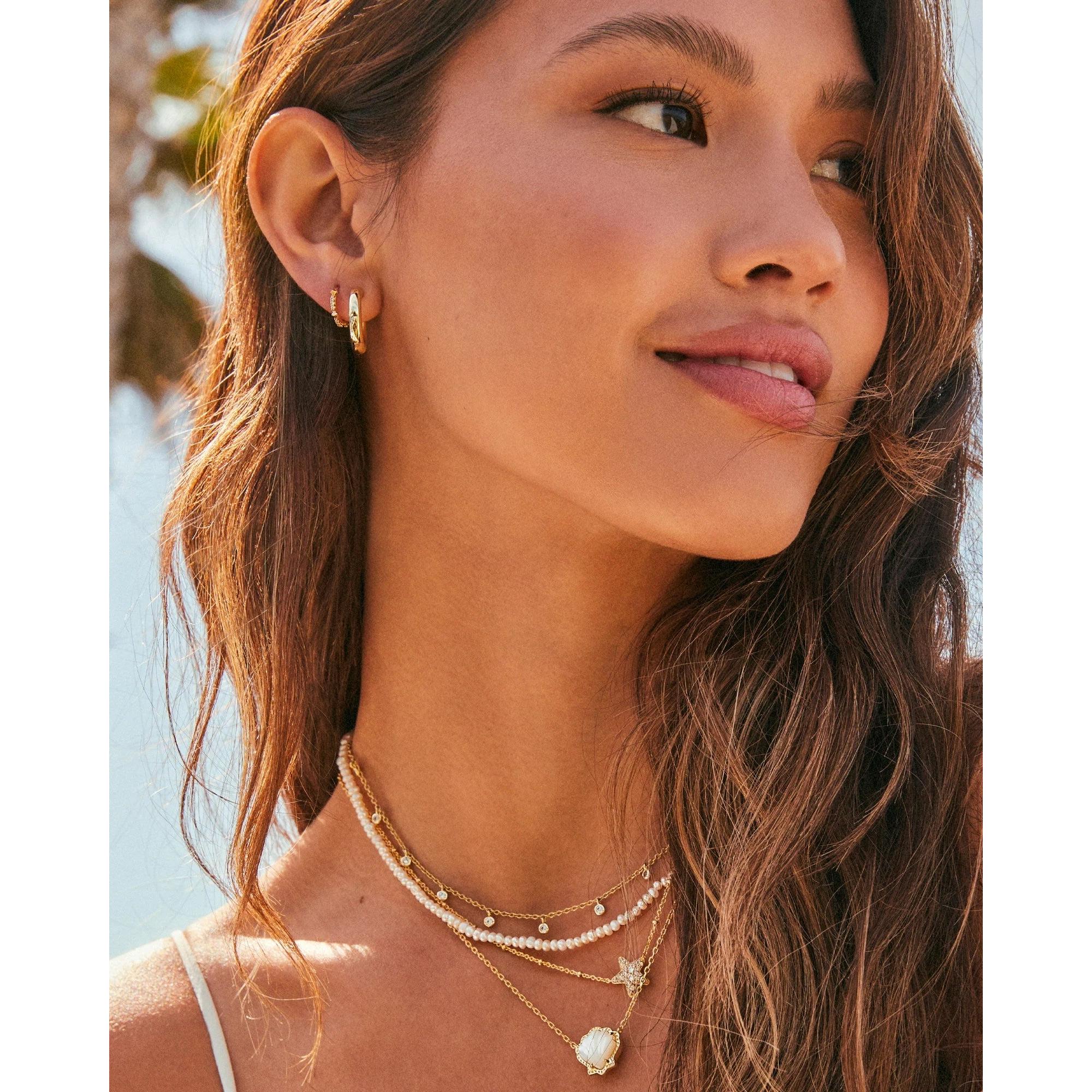 Kendra Scott Brynne Shell Necklace, Ivory Mother-of-Pearl