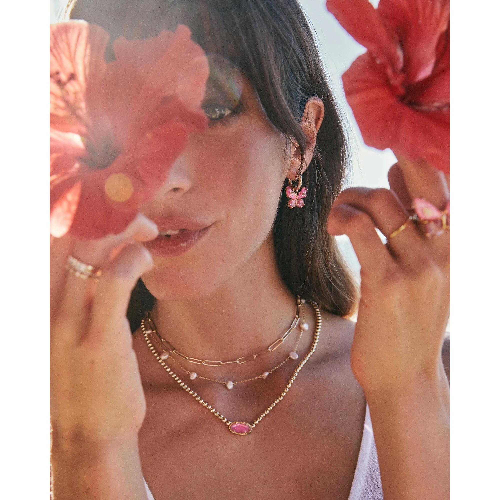 Kendra Scott Elisa Beaded Necklace, Azalea Illusion