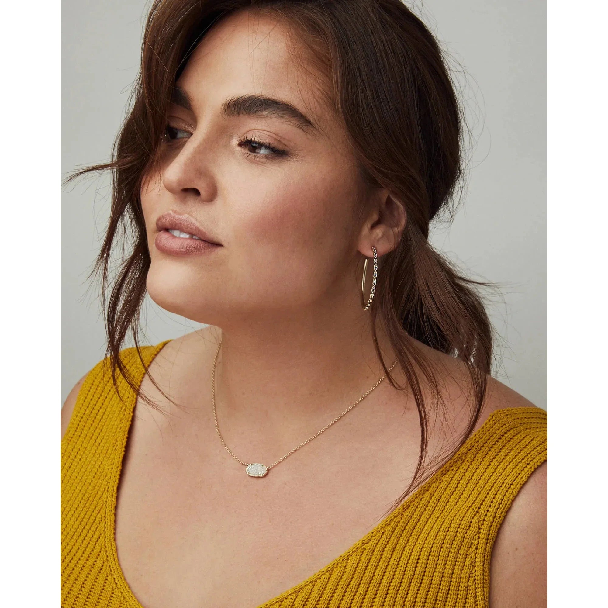 Kendra Scott Elisa Necklace, Light Blue Illusion