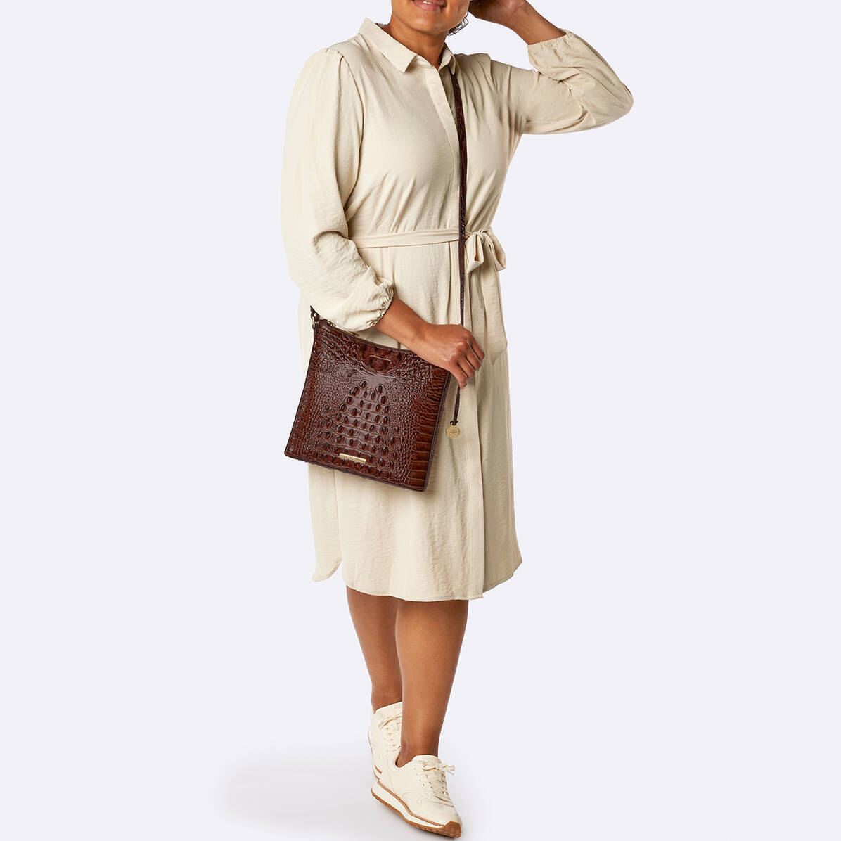 Brahmin Melbourne Collection Katie Crossbody, Pecan