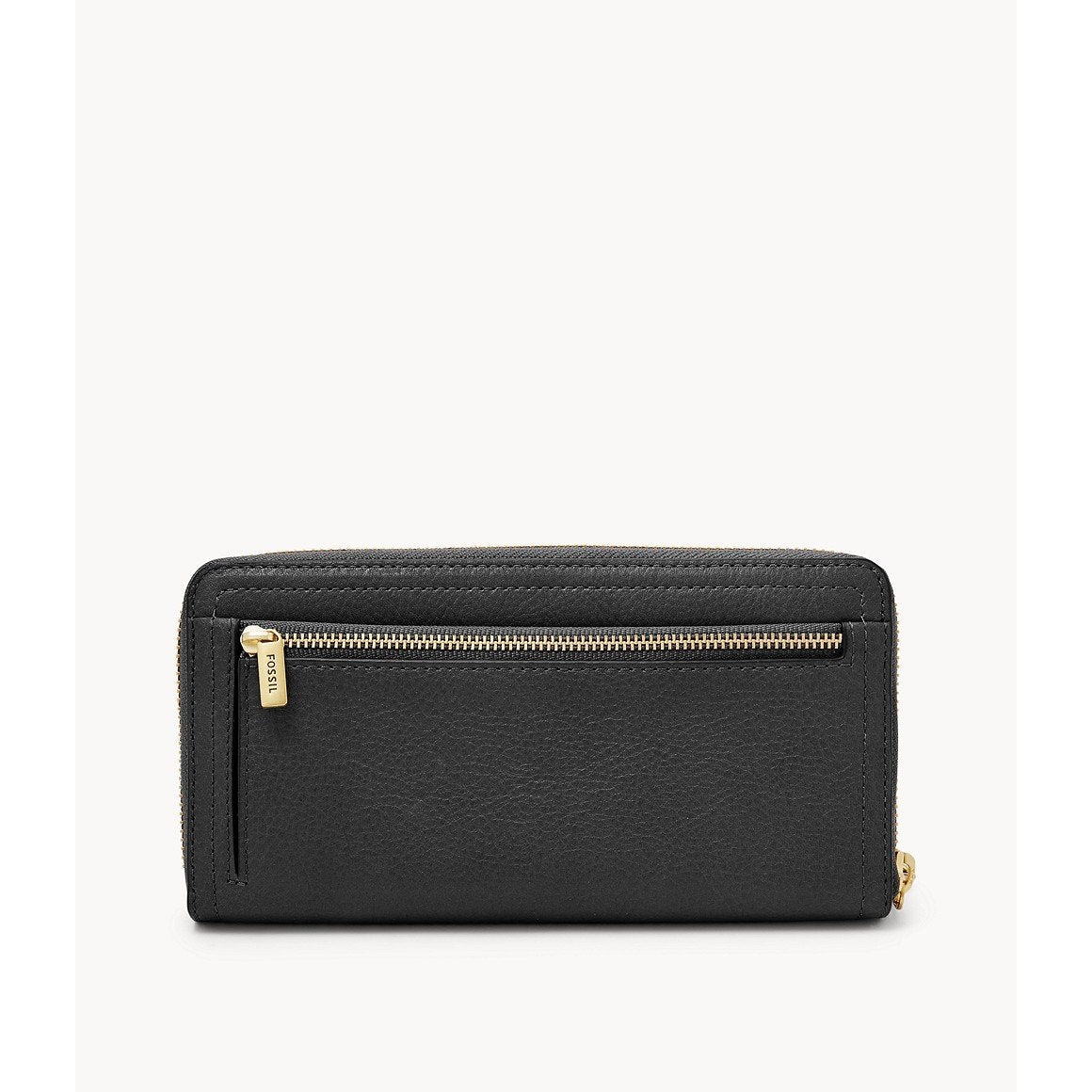 Fossil Logan RFID Zip Around Clutch, Black