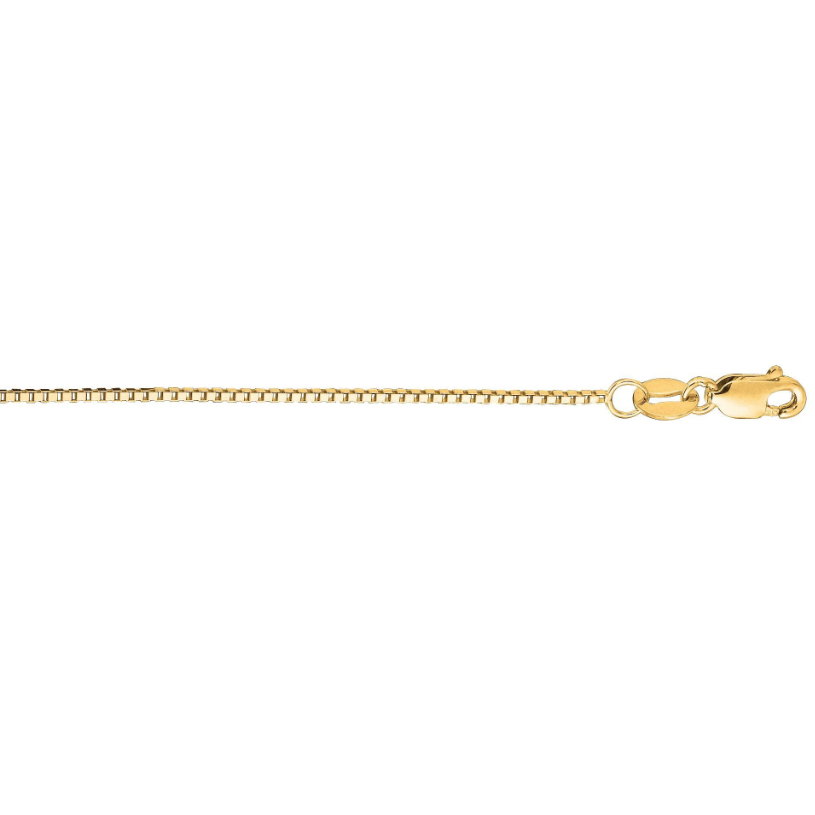 14K Classic Box Chain, .75mm