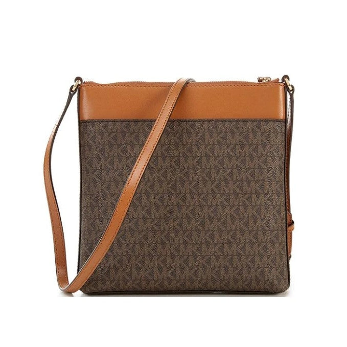 Michael Kors Jet Set Small Crossbody, Brown Signature