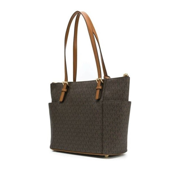 Michael Kors Jet Set East West Tote, Brown Signature