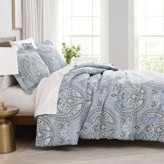 Imperial Paisly Comforter Set, Blue