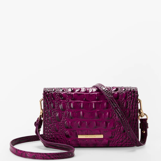 Brahmin Melbourne Collection Minuette Crossbody, Sugar Plum