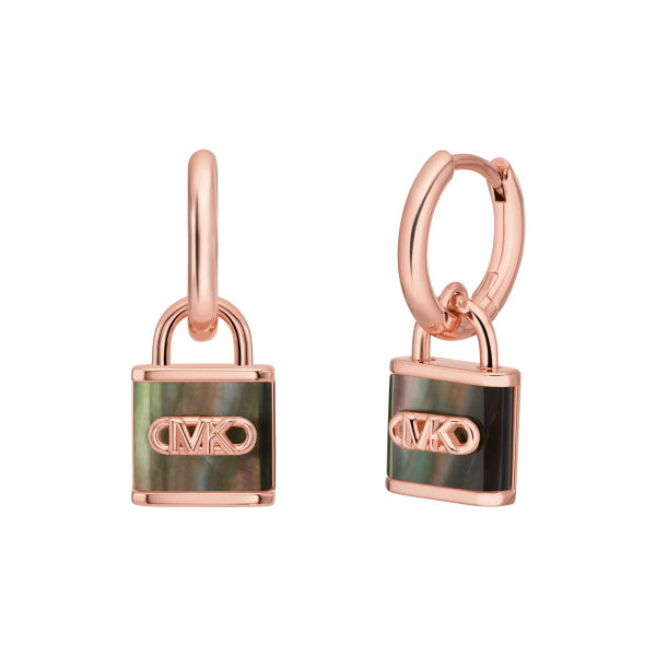 Michael Kors Mother of Pearl Padlock Earrings