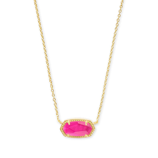 Kendra Scott Elisa Gold Pendant Necklace, Azalea