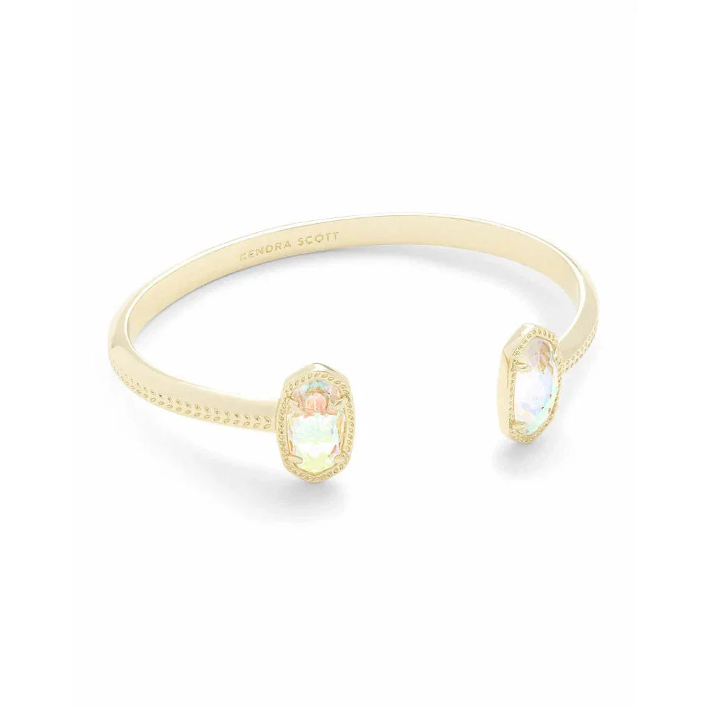 Kendra Scott Elton Gold Cuff Bracelet, Dichroic Glass